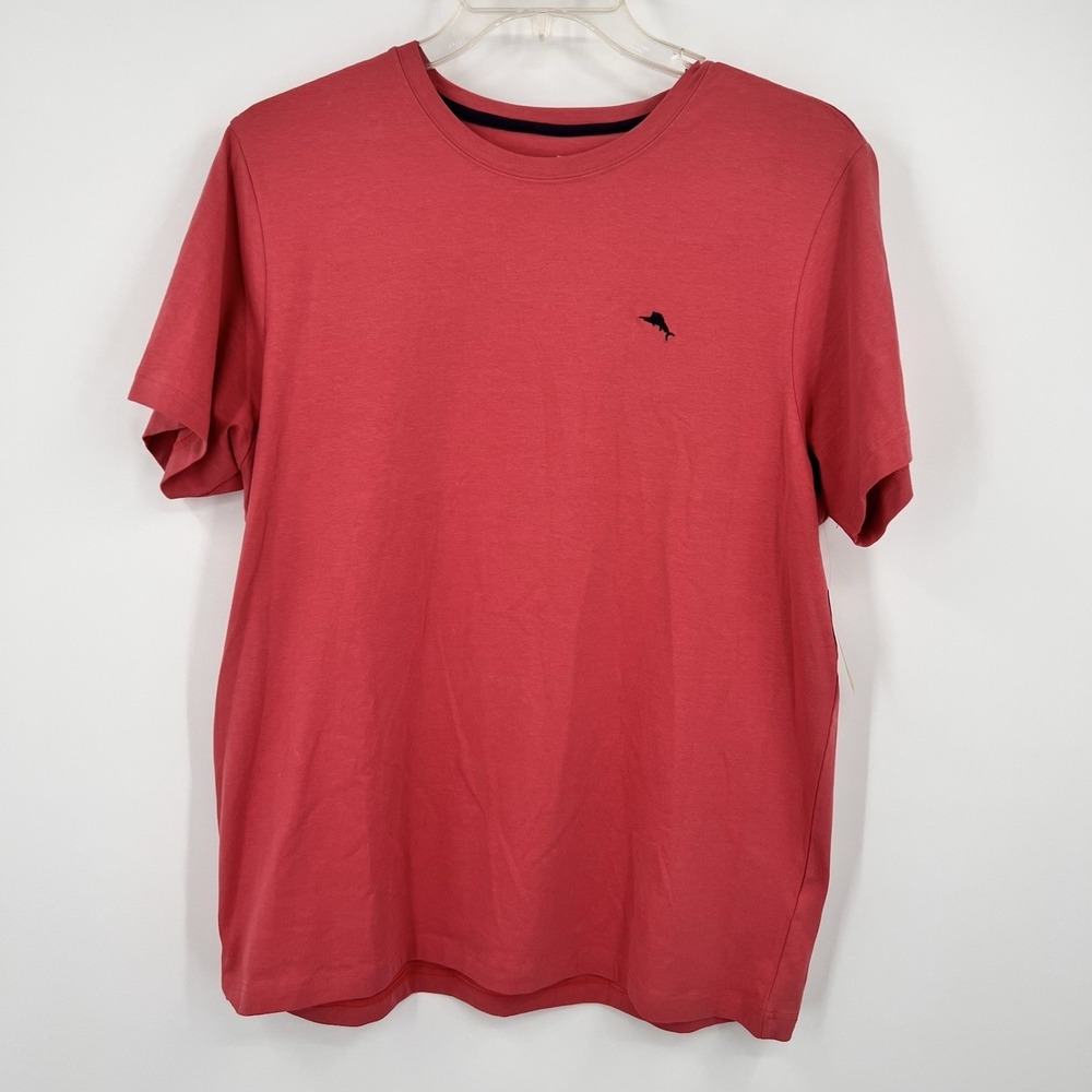 Tommy Bahama Short Sleeve Crew Neck Top, Rose STP, Large - Picture 6 of 8